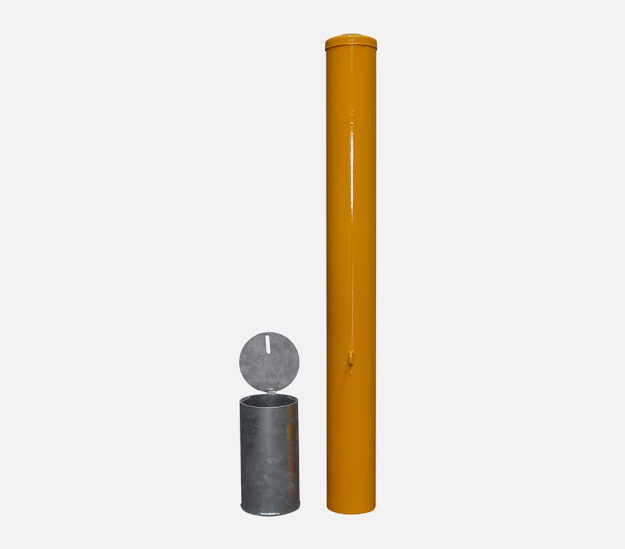 Surface Mount Yellow Safety Bollards