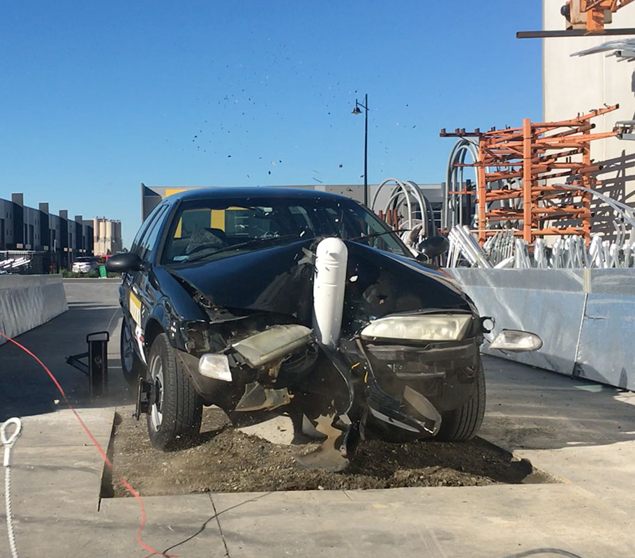 OmniStop Super Duty Security Bollard Crash Test