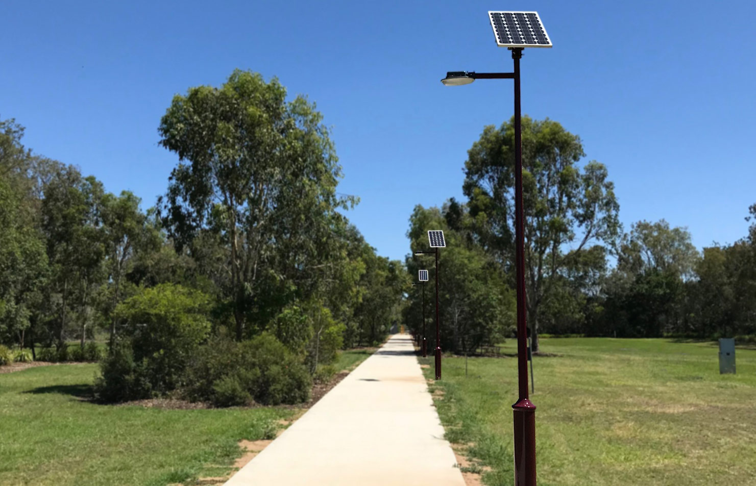 30W Delta Solar Promenade Light Pole
