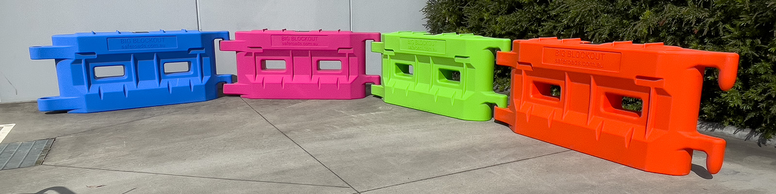 BIG Blockout Plastic Barriers