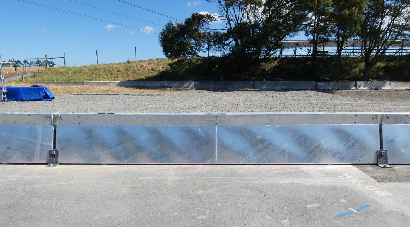 HV2 MDS Barrier installed with anchors at each joint