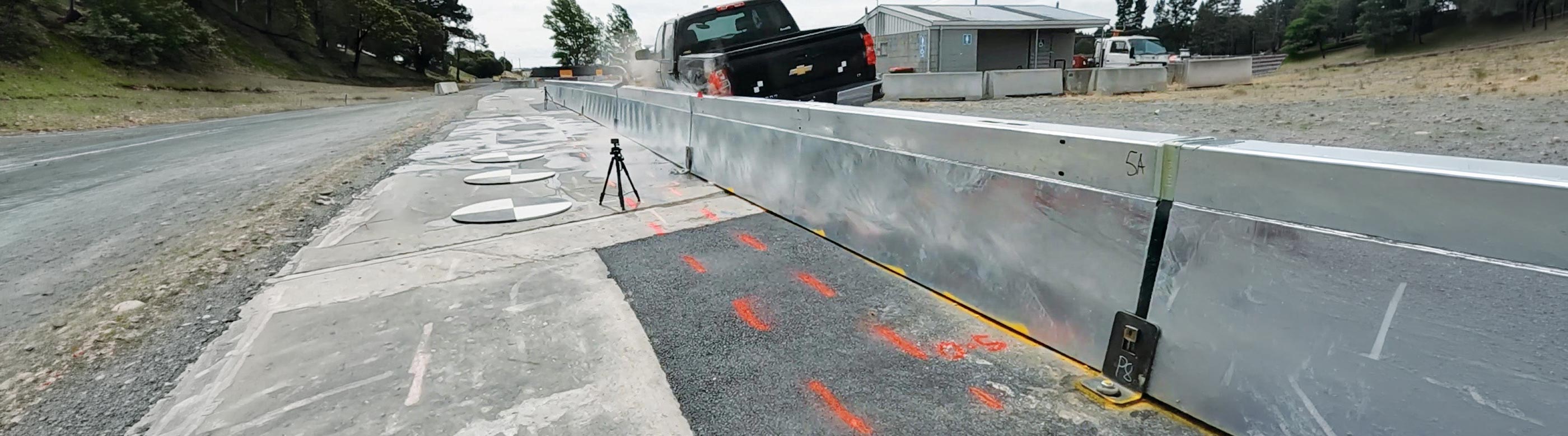 HV2 MDS Safety Barrier MASH TL-3 crash test impact