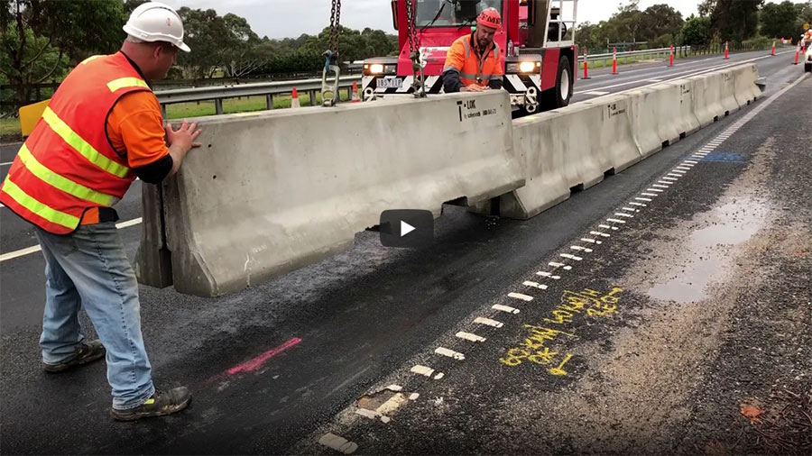 T-lok Concrete Barrier