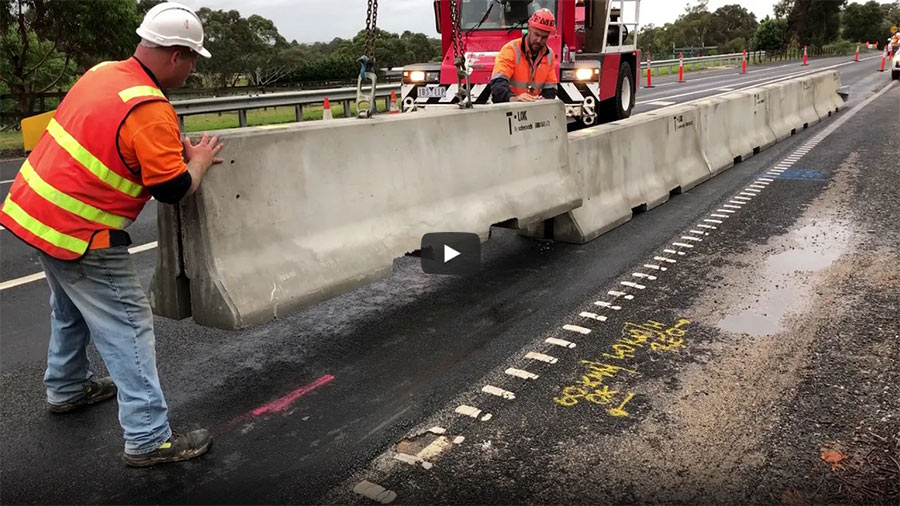 T-lok Concrete Barrier