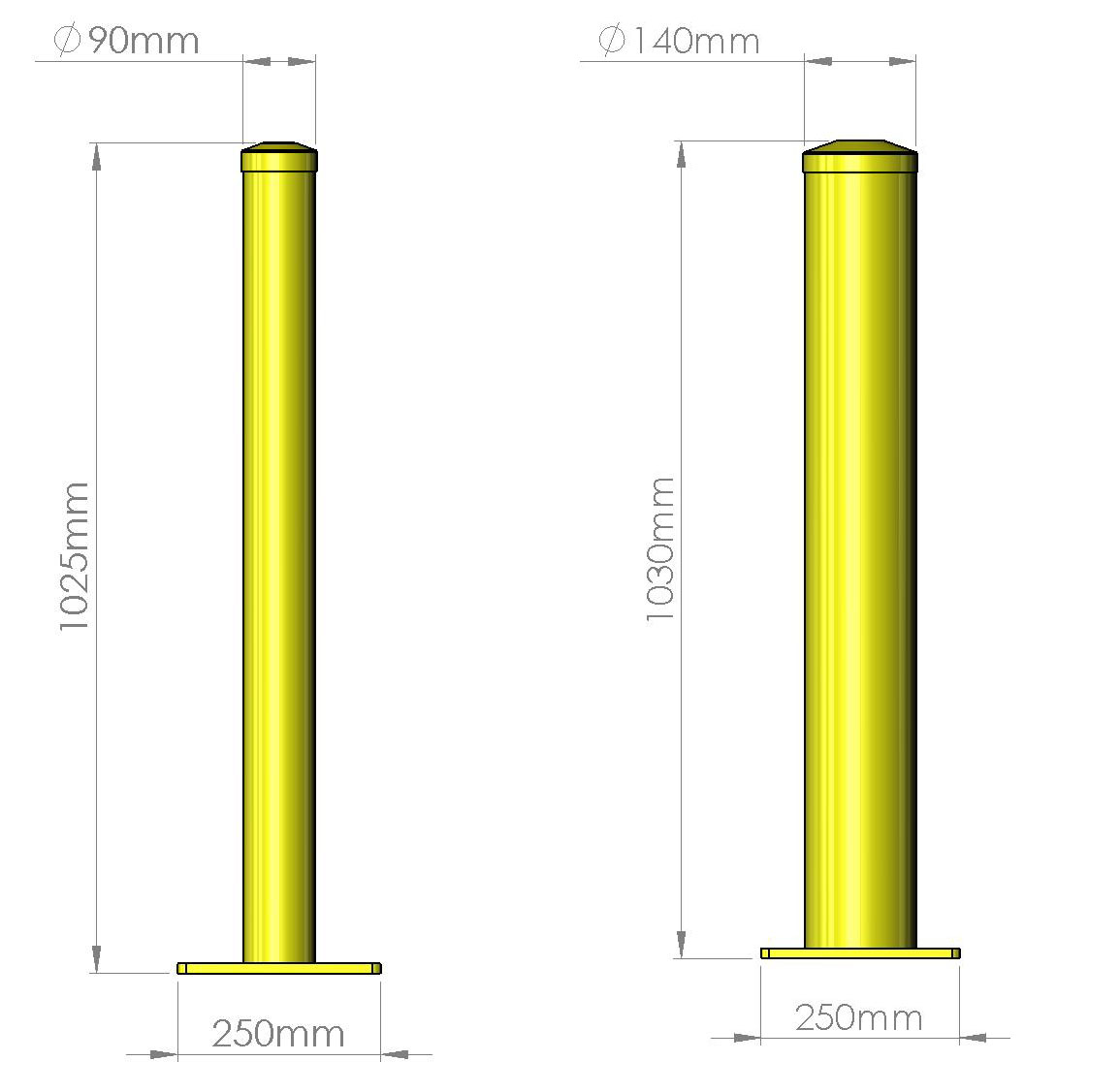 Surface Mount Bollard