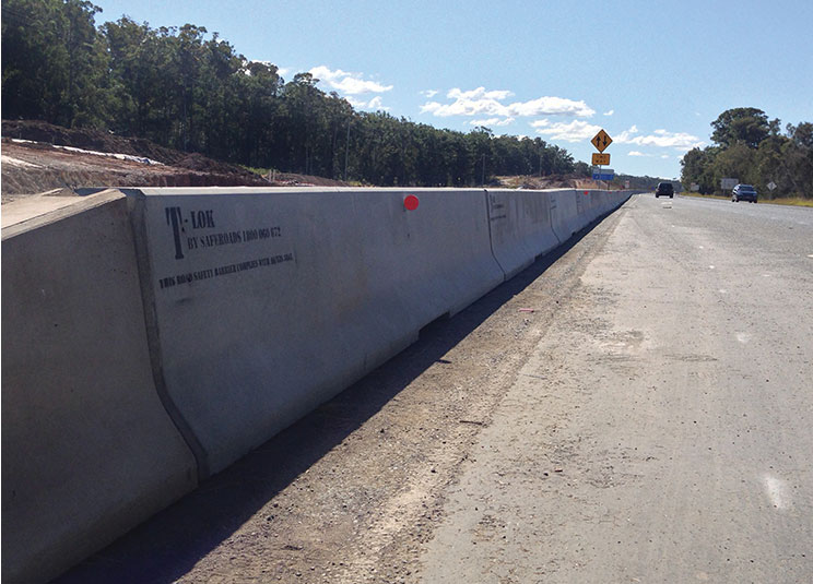 Temporary Work Zone Barrier